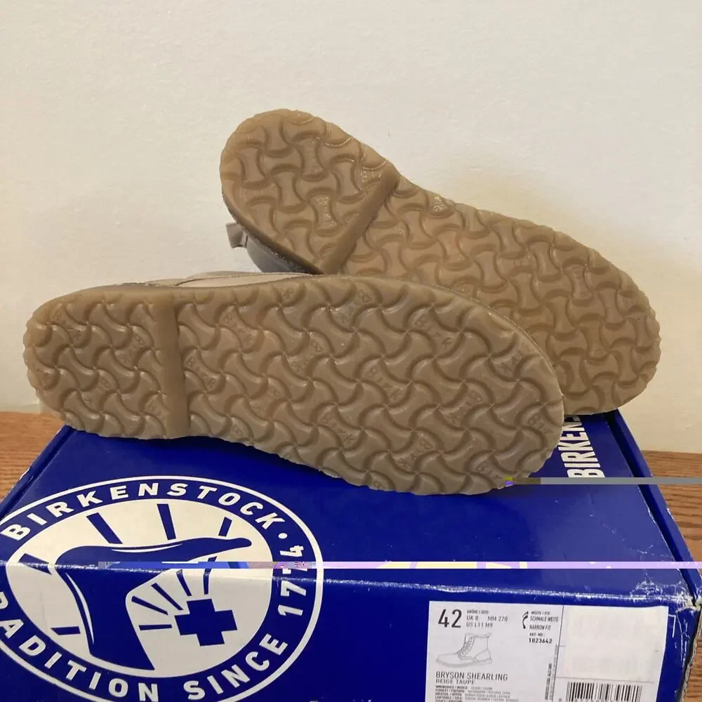 Birkenstock Bryson Shearling Boots | Women 11 US, 42 EU | Beige Taupe | Men's 9
